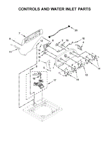 Controls And Water Inlet Parts parts for Whirlpool Washer WTW4950HW1 from AppliancePartsPros.com