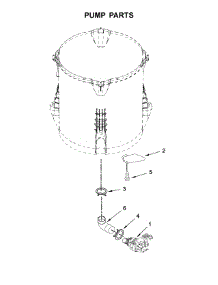 Pump Parts parts for Whirlpool Washer WTW7000DW3 from AppliancePartsPros.com