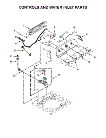Controls And Water Inlet Parts parts for Whirlpool Washer 7MWTW9919DM2 from AppliancePartsPros.com