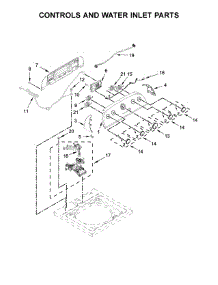 Controls And Water Inlet Parts parts for Whirlpool Washer WTW4816FW2 from AppliancePartsPros.com