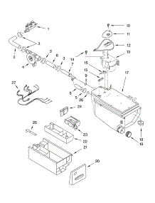 Dispenser parts for Whirlpool Washer GHW9200LW from AppliancePartsPros.com