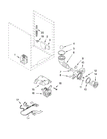 Pump And Motor parts for Whirlpool Washer GHW9200LW from AppliancePartsPros.com