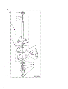 Brake & Drive Tube parts for Whirlpool Washer LSR6333LQ0 from AppliancePartsPros.com