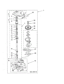 Gear Case parts for Whirlpool Washer LSR6333LQ0 from AppliancePartsPros.com