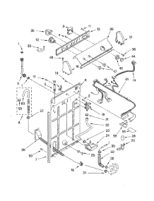 Controls & Rear Panel parts for Whirlpool Washer LSR6333LQ0 from AppliancePartsPros.com