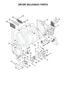 Dryer Bulkhead Parts parts for Whirlpool Washer Dryer Combo WGTLV27HW0 from AppliancePartsPros.com