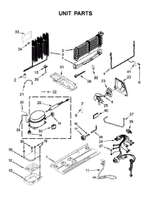 Unit Parts parts for Whirlpool Refrigerator WRF560SFHB00 from AppliancePartsPros.com
