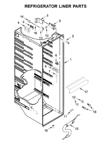 Refrigerator Liner Parts parts for Whirlpool Refrigerator WRS571CIHB01 from AppliancePartsPros.com