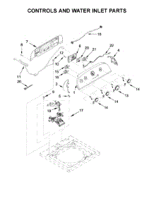 Controls And Water Inlet Parts parts for Whirlpool Washer 2DWTW4815GW0 from AppliancePartsPros.com