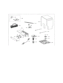 Case Assembly parts for Samsung Dishwasher DW80N3030UW/AA-00 from AppliancePartsPros.com