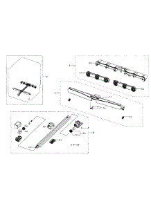 Motion Section parts for Samsung Dishwasher DW80H9940US/AA-01 from AppliancePartsPros.com