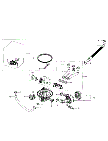 Pump Assy parts for Samsung Dishwasher DW80H9930MO/AA-00 from AppliancePartsPros.com