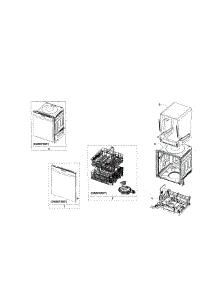 Main Assy parts for Samsung Dishwasher DW80F800UWS/AA-01 from AppliancePartsPros.com