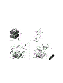 Wash Assy parts for Samsung Dishwasher DW80F800UWS/AA-01 from AppliancePartsPros.com