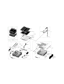 Basket & Duct parts for Samsung Dishwasher DW80J9945US/AA-00 from AppliancePartsPros.com