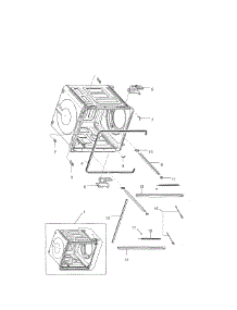 Tub Assembly parts for Samsung Dishwasher DMT300RFS/XAC-00 from AppliancePartsPros.com