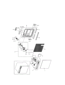 Door Assembly parts for Samsung Dishwasher DMT300RFS/XAC-00 from AppliancePartsPros.com