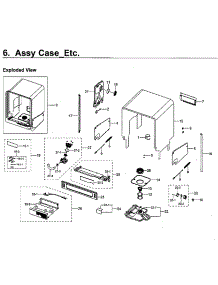 Case parts for Samsung Dishwasher DW80M9550US/AA-00 from AppliancePartsPros.com