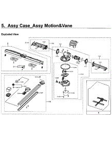 Motion / Vane parts for Samsung Dishwasher DW80M9550US/AA-00 from AppliancePartsPros.com