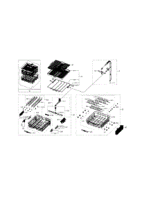 Basket & Duct parts for Samsung Dishwasher DW80H9970MO/AA-00 from AppliancePartsPros.com