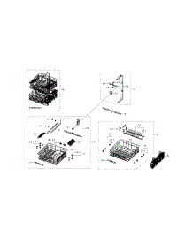Wash parts for Samsung Dishwasher DW80F600UTS/AA-01 from AppliancePartsPros.com