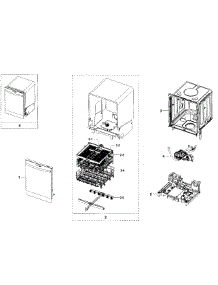 Main Assy parts for Samsung Dishwasher DW80H9950US/AA-00 from AppliancePartsPros.com