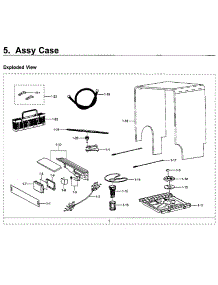 Case parts for Samsung Dishwasher DW80M2020US/AA-00 from AppliancePartsPros.com