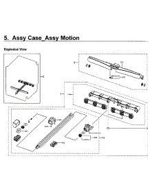 Motion Case parts for Samsung Dishwasher DW80J7550UG/AA-02 from AppliancePartsPros.com