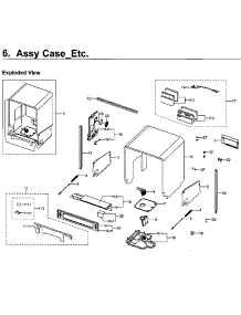 Frame parts for Samsung Dishwasher DW80H9970US/AA-02 from AppliancePartsPros.com