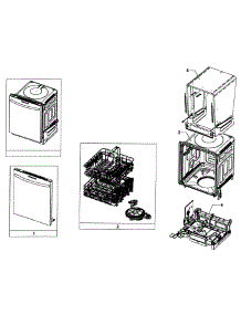 Main Assy parts for Samsung Dishwasher DW80F800UWS/AA-00 from AppliancePartsPros.com