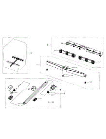 Motion Section parts for Samsung Dishwasher DW80H9970US/AA-01 from AppliancePartsPros.com