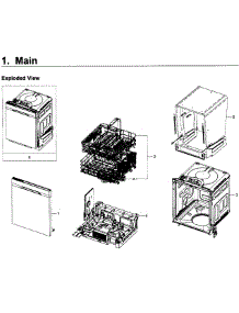 Main Asy parts for Samsung Dishwasher DW80K5050UB/AA-00 from AppliancePartsPros.com