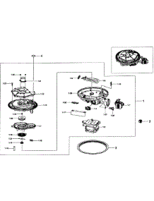 Pump Assy parts for Samsung Dishwasher DW80F600UTW/AA-00 from AppliancePartsPros.com