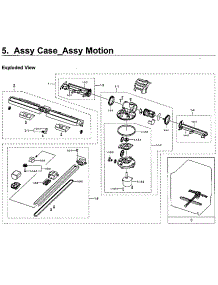 Motion Case parts for Samsung Dishwasher DW80M9550UG/AA-00 from AppliancePartsPros.com