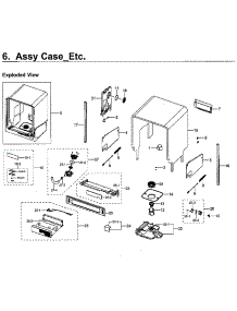 Frame & Case Parts parts for Samsung Dishwasher DW80M9550UG/AA-00 from AppliancePartsPros.com