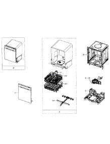 Main Section parts for Samsung Dishwasher DW80J7550US/AA-01 from AppliancePartsPros.com