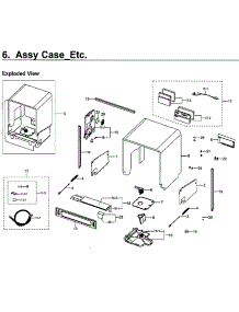 Frame parts for Samsung Dishwasher DW80H9930US/AA-01 from AppliancePartsPros.com