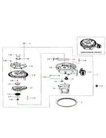 Pump Assy parts for Samsung Dishwasher DW7933LRAWW/AA-01 from AppliancePartsPros.com