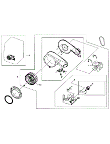 Motor Assy parts for Samsung Dryer DV448AEW/XAA-03 from AppliancePartsPros.com