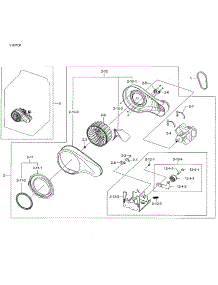 Motor Duct parts for Samsung Dryer DV48H7400GW/A2-01 from AppliancePartsPros.com