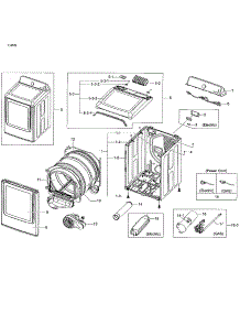 Main Asy parts for Samsung Dryer DV48H7400GW/A2-01 from AppliancePartsPros.com