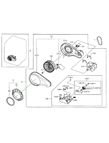 Motor Duct parts for Samsung Dryer DV405GTPASU/AA-02 from AppliancePartsPros.com