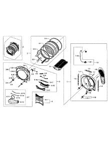 Drum Assy parts for Samsung Dryer DV405GTPASU/AA-02 from AppliancePartsPros.com