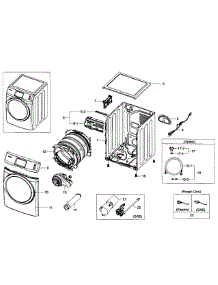 Main Assy parts for Samsung Dryer DV457GVGSWR/AA-00 from AppliancePartsPros.com