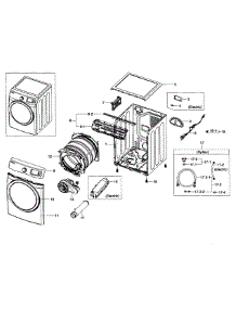 Main Assy parts for Samsung Dryer DV457EVGSWR/AA-02 from AppliancePartsPros.com