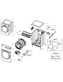 Main Assy parts for Samsung Dryer DV435ETGJRA/A1-01 from AppliancePartsPros.com