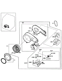 Motor Assy parts for Samsung Dryer DV419AGU/XAA-01 from AppliancePartsPros.com