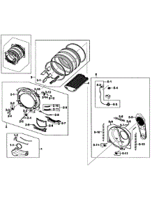 Drum Assy parts for Samsung Dryer DV419AGU/XAA-01 from AppliancePartsPros.com