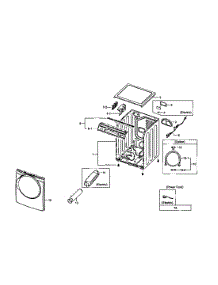 Main Assy parts for Samsung Dryer DV407AEW/XAA-01 from AppliancePartsPros.com