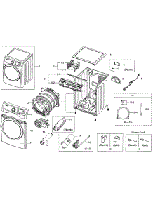 Main Asy parts for Samsung Dryer DV42H5000EW/A3-02 from AppliancePartsPros.com